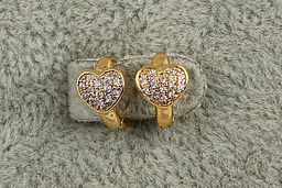 Сережки дитячі Xuping Jewelry сердечка перша любов1 см золотисті