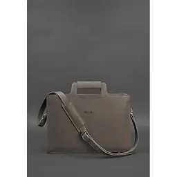 Сумка для ноутбука та документів BlankNote Жіноча шкіряна 15 Brown-Beige (BN-BAG-36-beige) - мініатюра 5