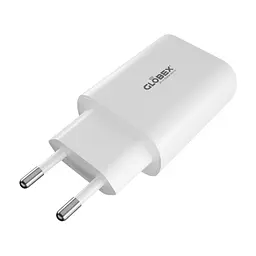Зарядний пристрій Globex USB-C 20W FastPower white (20WC1A) - мініатюра 3