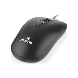 Мишка REAL-EL RM-222 USB Black/Gray (EL123200040) - мініатюра 7