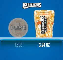 Жувальна гумка Ice Breakers Ice Cubes Orange Cream Pop без цукру 40шт - мініатюра 6