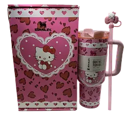 Термокухоль Stanley Quencher H2.0 Tumbler, що світиться у темряві 1,18 л Hello Kitty Pink Love Edition KT7001978