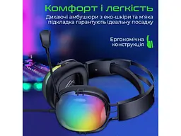 Навушники з мікрофоном Vertux Sirius 7.1 USB Black (sirius.black) - мініатюра 5