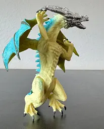 Фігурка Войовничий дракон зі срібною головою, Dino Toys - мініатюра 5