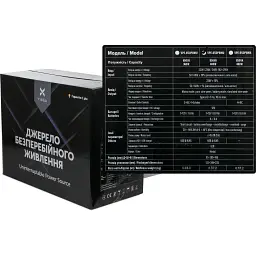 Пристрій безперебійного живлення Vinga LED 850VA metal case with USB (VPE-850PRMU) - мініатюра 6