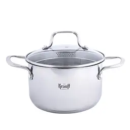 Каструля Krauff зі скляною кришкою 2.5 л 18 см (26-238-141)