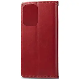 Шкіряний чохол-книжка Getman Gallant (PU) для Motorola Moto G87 5G Червоний - мініатюра 5