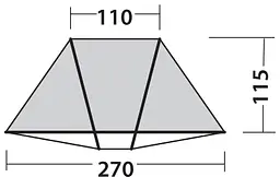 Намет пляжний Easy Camp Beach Grey/Sand (120429) - мініатюра 4