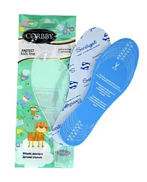 Вирізні дитячі устілки Corbby Protect антибактеріальні демісезонні.. Розмір 22/35