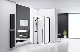 Душова кабіна Rea Fargo 90x90 black REA-K6318, Чорний, Універсальна, прозорий - мініатюра 3