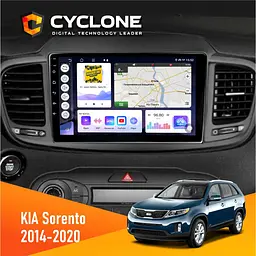 Штатна магнітола KIA Sorento 2014-2020 Cyclone C10-011 4x64, DSP Cyclone (НФ-00005251)