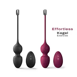 Вагінальні кульки Dorcel Love Balls Black, вібрації і рухи внутрішньої кульки, пульт ДУ - мініатюра 7