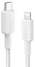 Кабель 322 USB-C to Lightning - 0.9m Nylon White Anker teh0022028 - мініатюра 1