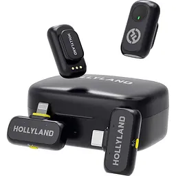 Мікрофонна радіосистема Hollyland LARK A1 Combo 2TX + RX/Lightning + RX/USB-C Space Gray [164071]