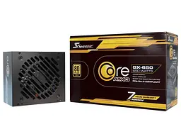 Блок живлення ATX 650W BLACK CORE GX-650-ATX31 SEASONIC