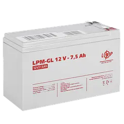 Аккумулятор гелевий LPM-GL 12V - 7.5 Ah - мініатюра 2