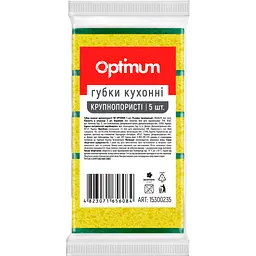 Губки кухонні PRO service Optimum Крупнопористі 5 шт. (4823071656084)