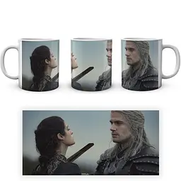 Кухоль GeekLand The Witcher Відьмак Геральт Єніфер TW 002.015 330 мл білий - мініатюра 4