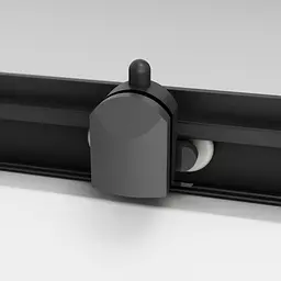 Душова кабіна Am.Pm Gem Square Slide 90x90 см без піддону black W90UG-403-090BT, Чорний, прозорий, чорний - мініатюра 7