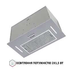 Витяжка повновбудована PERFELLI BI 5453 I 850 LED Strip - мініатюра 6