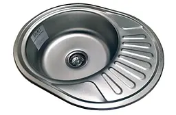 Кухонна мийка Romzha (Eko) Taleyta Satin RO49686, Сірий - мініатюра 6