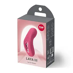 Накладний вібратор Fun Factory LAYA III Raspberry, ефект постукування пальцем - мініатюра 4