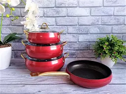 Набір посуду O.M.S. Collection 3039 Red 7 предметів
