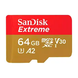 Карта пам'яті SanDisk 64GB microSD class 10 UHS-I Extreme For Action Cams and Dro (SDSQXAH-064G-GN6AA) - мініатюра 3