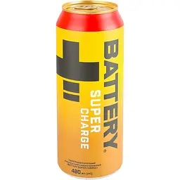 Напій енергетичний Battery Super charge безалкогольний сильногазований 480мл