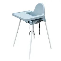 Стілець для годування IKEA ANTILOP зі стільницею Сіро-блакитний / Білий