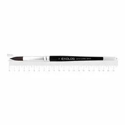 Пензель білка кругла Classic 3049R №10 коротка ручка KOLOS (4823064900156)