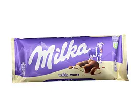 Молочний шоколад Milka Bubbly White з аерованою начинкою з білого шоколаду 95 г (7622210371706)