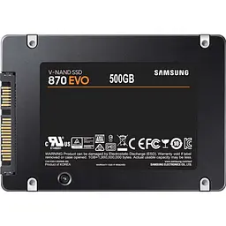 Накопичувач SSD Samsung Sata 2.5" 500Gb 870 EVO 480 512 (MZ-77E500BW) - мініатюра 5
