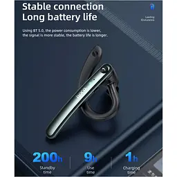 Bluetooth-гарнітура Hoco S19 Heartful ENC Metal Gray (752918) [151275] - мініатюра 7