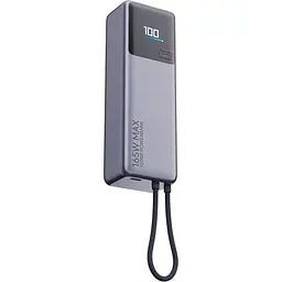 Портативна батарея Power Bank Xiaomi10000mAh 165W Integrated Cable BHR9361GL Grey - мініатюра 2