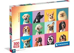Пазл Clementoni Super: Щасливі Собачки (Super - Funny Faces Puzzle - 300 pcs.), колаж, 300 ел. (21739)