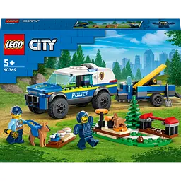 Конструктор LEGO City Мобільний майданчик для дресування поліцейських собак 197 деталей (60369)