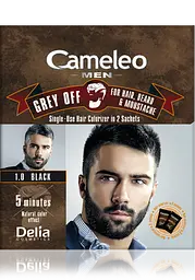 Фарба для бороди так вусів Delia Cosmetics Cameleo Grey Off 4.0 середньо-коричневий
