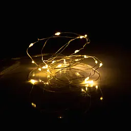 Гірлянда YES! Fun Нитка на мідному дроті 20 LED Тепло-біла 2 м Статична На батарейках (975020) - мініатюра 3