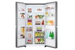 Холодильник SBS LG GC-B257JLYV 179х74х91см 2 двері 414 л морозильне відділення-229 л A+ NF Графіт (GC-B257JLYV) - мініатюра 3