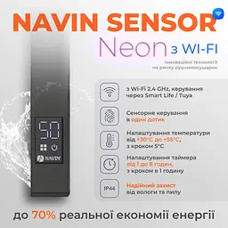 Сушка для рушників електричний Авангард Х, 1200х480х71мм Navin van0000947 - мініатюра 10