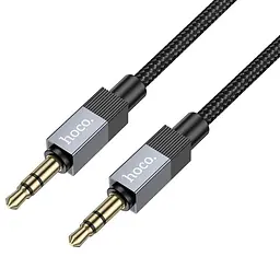 Аудіо кабель Aux Hoco UPA32 Clever (1m) Black - мініатюра 2