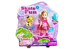 Лялька "Mini doll" на скейті на блістері 63020 г.29x30x8см