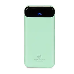Повербанк 10000mAh Power Bank Kraft KPB-2010FC Green 22.5W QC3.0 (43-00092)