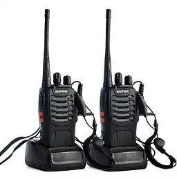 Комплект із двох рацій BAOFENG BF-888S ∙ Радіус передачі сигналу до 6 км, 400-470 МГц, 5 Вт
