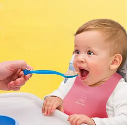 Силіконовий слинявчик з кишенею Kiddy Рожевий Ведмедик 02679 - мініатюра 2
