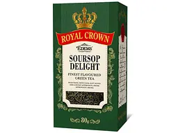 Чай фасований зелений Royal Crown 80 г лист. "SOURSOP DELIGHT"