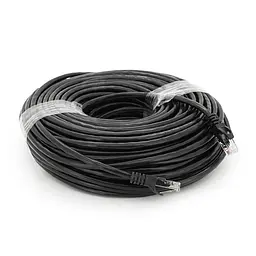 Патч-корд литий Ritar, UTP, RJ45, Cat.6, 40m, чорний, Cu (мідь) - мініатюра 2