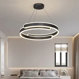Стильна підвісна LED-люстра Art 2461/500+500BK - мініатюра 2