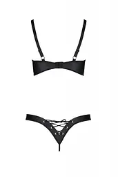 Комплект з екошкіри Passion Celine Bikini black 4XL/5XL - мініатюра 4